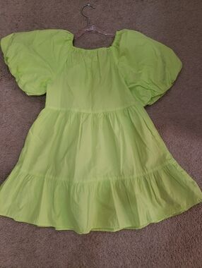 Girl Green Lime Dress Size 8